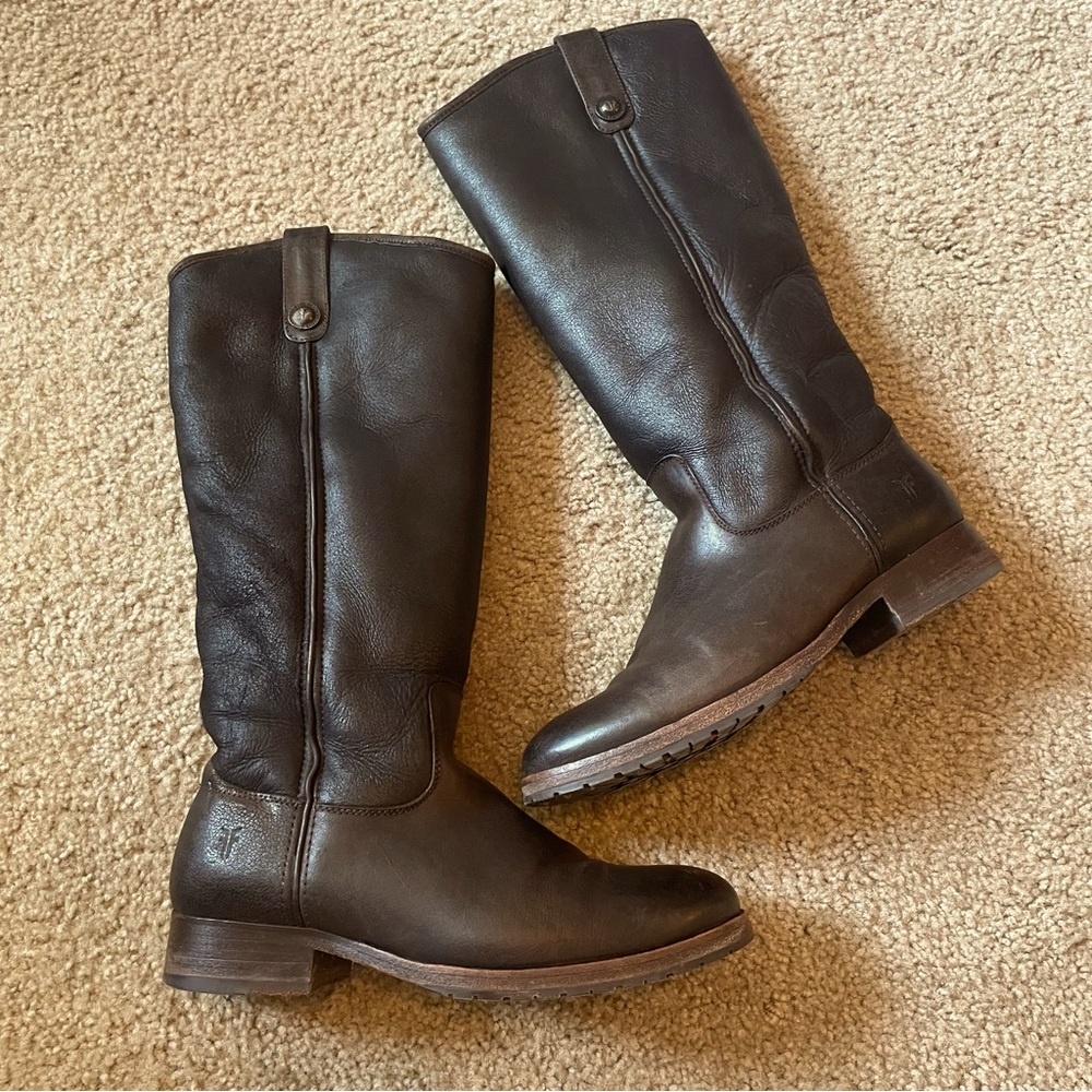 Frye Melissa Button boots shearling
